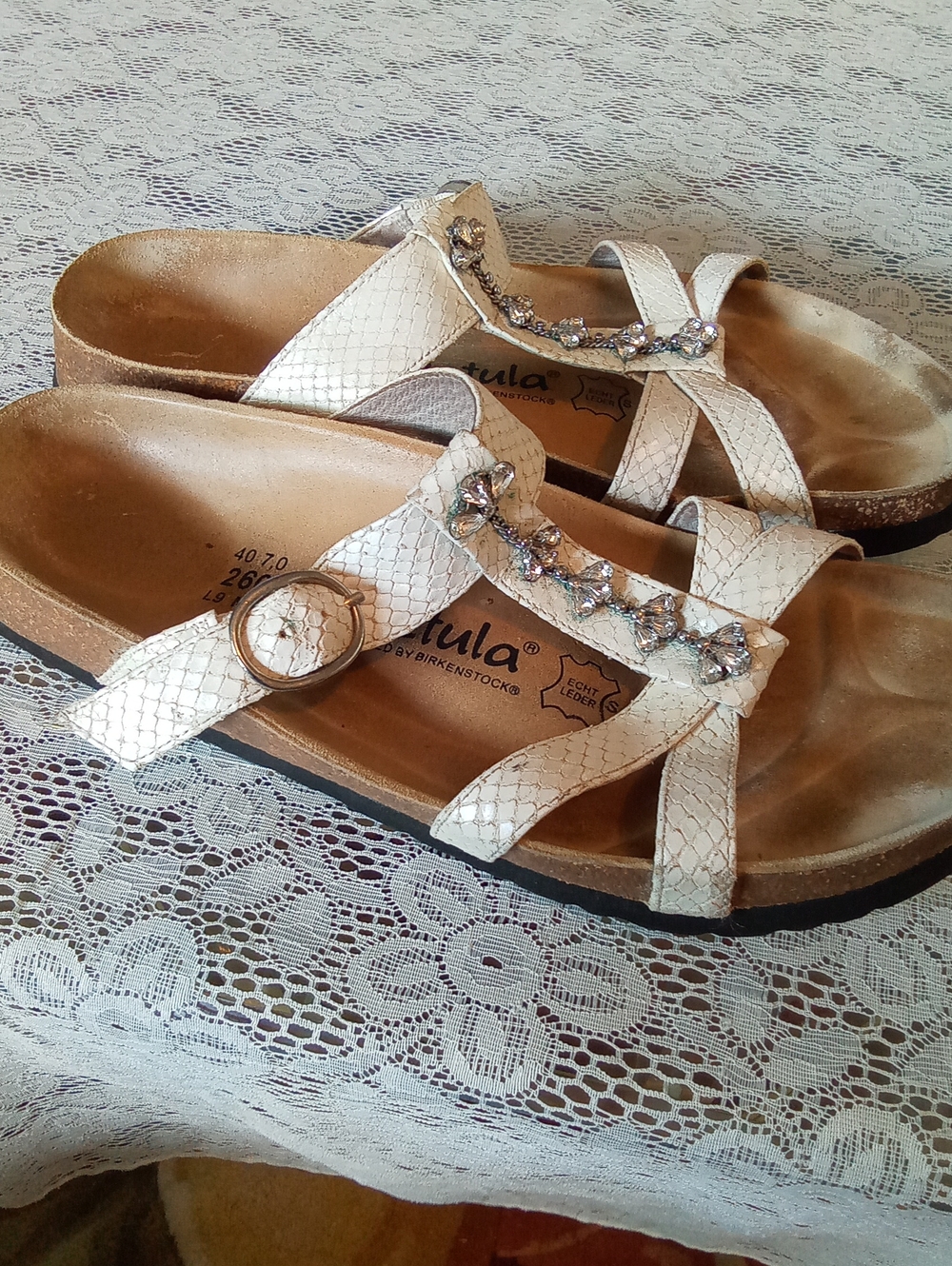 Betula by Birkenstock Cream Color Sandals